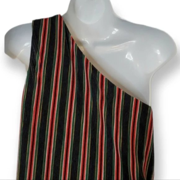House of Harlow 1960 X Resolve Arlyn One Shoulder Striped  Asymmetrical … - Picture 3 of 7